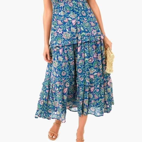 New!Banjanan Iris Dress in Poppy Mallow Surf - Picture 6 of 16